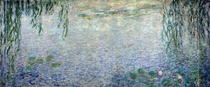 Waterlilies: Morning with Weeping Willows, detail of the central by Claude Monet