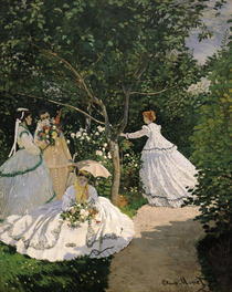 Frau im Garten von Claude Monet