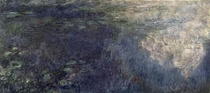 Waterlilies - The Clouds (left section) by Claude Monet