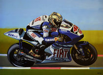 Jorge Lorenzo painting by Paul Meijering