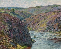 Das Tal der Creuse am Abend von Claude Monet