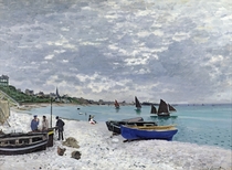 Der Strand von Saint-Adresse von Claude Monet