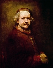 Self Portrait in at the Age of 63 by Rembrandt Harmenszoon van Rijn