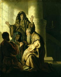 Simeon und Hannah im Tempel von Rembrandt Harmenszoon van Rijn