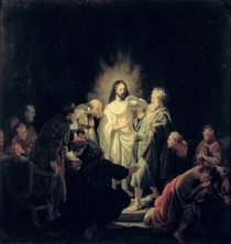 The Incredulity of St. Thomas  by Rembrandt Harmenszoon van Rijn