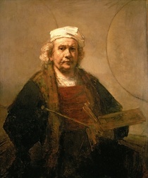 Self portrait by Rembrandt Harmenszoon van Rijn