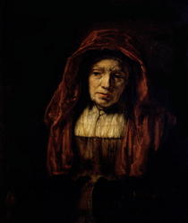 Portrait einer alten Frau von Rembrandt Harmenszoon van Rijn