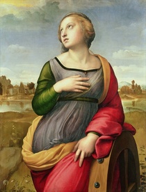Die Heilige Katharina von Alexandrien von Raffaello Sanzio of Urbino