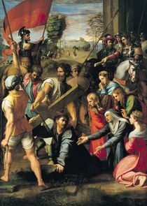 The Fall on the Road to Calvary by Raffaello Sanzio of Urbino