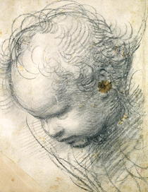 Head of a Cherub  by Raffaello Sanzio of Urbino