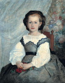 Portrait of Mademoiselle Romaine Lacaux by Pierre-Auguste Renoir