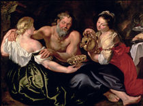 Lot and his daughters  by Peter Paul Rubens