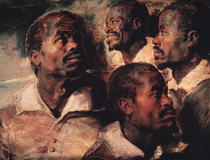 Studie des Kopfes eines Schwarzen von Peter Paul Rubens
