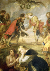 The Meeting of Ferdinand II and his son the Cardinal Infante Fer by Peter Paul Rubens