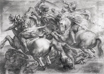 Der Kampf von Anghiari, nach Leonardo Da Vinci von Peter Paul Rubens