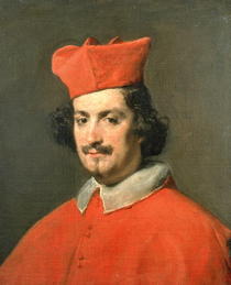 Portrait von Kardinal Camillo Astali Pamphili von Diego Rodriguez de Silva y Velazquez
