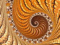 Spirale in gold und braun von Matthias Hauser