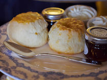 Home Made Scones with Jam and Cream by Louise Heusinkveld