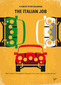 No279 My The Italian Job minimal movie poster by chungkong