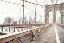 Brooklyn Bridge and New York Skyline by tfotodesign