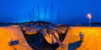 Kroatien, Susak: Abendstimmung im Hafen von Ernst  Michalek