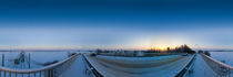 Niederösterreich, Kapellerfeld: Bahnbrücke im Winter by Ernst  Michalek