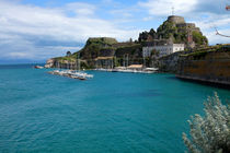 Old Fortress of Corfu Town, Corfu sailing club, Corfu, Greece von Andreas Jontsch