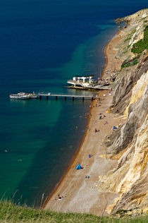 The Beach and Sand Cliffs of Alum Bay von Rod Johnson