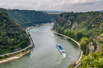 Loreleytal vom Spitznack gesehen by Erhard Hess