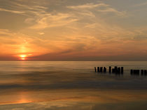 sunset on the beach von B. de Velde