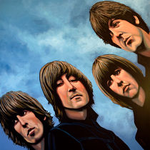 The Beatles Rubber Soul painting by Paul Meijering