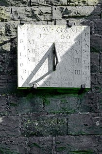 Vertical Sundial on Fenny Bentley Church by Rod Johnson