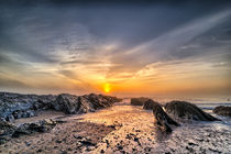 Surfers in the mist by Dave Wilkinson