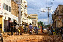 Indian daily city life - busy street scene by creativemarc