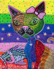 The Cat and The Koi von Laura Barbosa