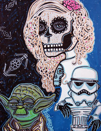Star Wars Sugar Skull by Laura Barbosa