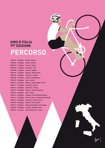 MY GIRO D ITALIA MINIMAL POSTER 2014-PERCOSO von chungkong