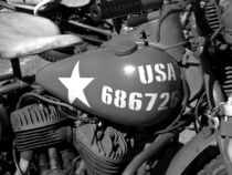 US army Motorcycle. by Robert Gipson