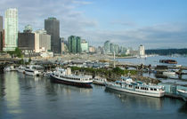 Victoria Harbor Skyline by John Bailey