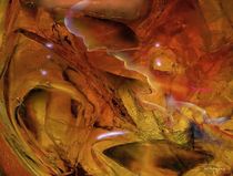 abstract scenery no.4 - golden brown von Wolfgang Schweizer