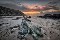 Putsborough Sands Sunset by Dave Wilkinson