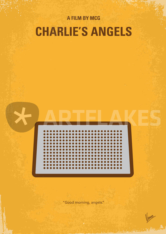 No273 My Charlies Angels Minimal Movie Poster Grafik Illustration Als