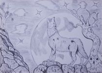 As The Wolf Howls At The Moon von jfantasma-artistry
