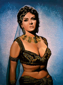 Gina Lollobrigida painting by Paul Meijering