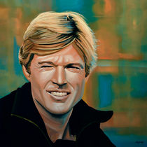 Robert Redford painting by Paul Meijering