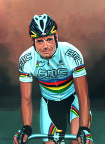 Cadel Evans painting von Paul Meijering