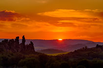 Sonnenuntergang an der Teufelsmauer im Harz von Daniel Kühne