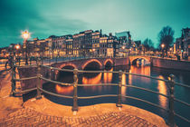 Amsterdam Blue Hour III by David Pinzer