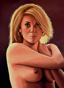 Catherine Deneuve painting by Paul Meijering