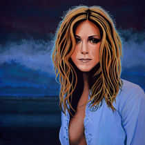 Jennifer Aniston painting von Paul Meijering